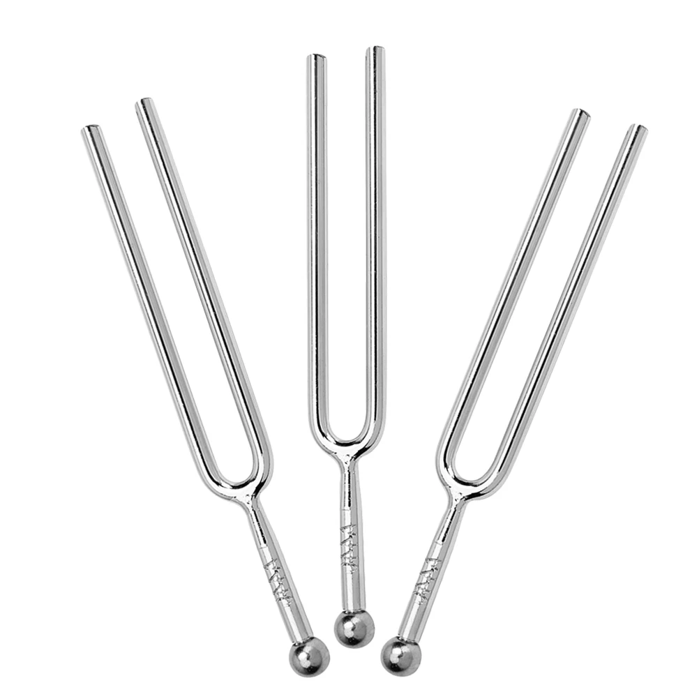 

3pcs Standard Tuning Fork: A 440 hz Stainless Steel Tuners for Musical Instruments Violin Guitar and Piano Lightweight and Easy