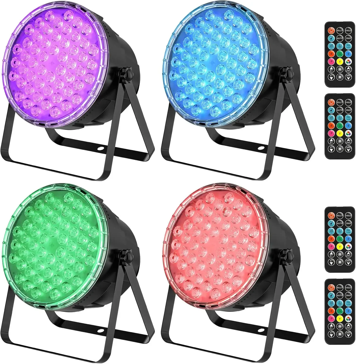 

Светодиодные прожекторы BETOPPER с дистанционным управлением, 54x3W LED RGB 3-в-1, сценические светильники DMX для диджеев, стробоскопы с превосходной яркостью