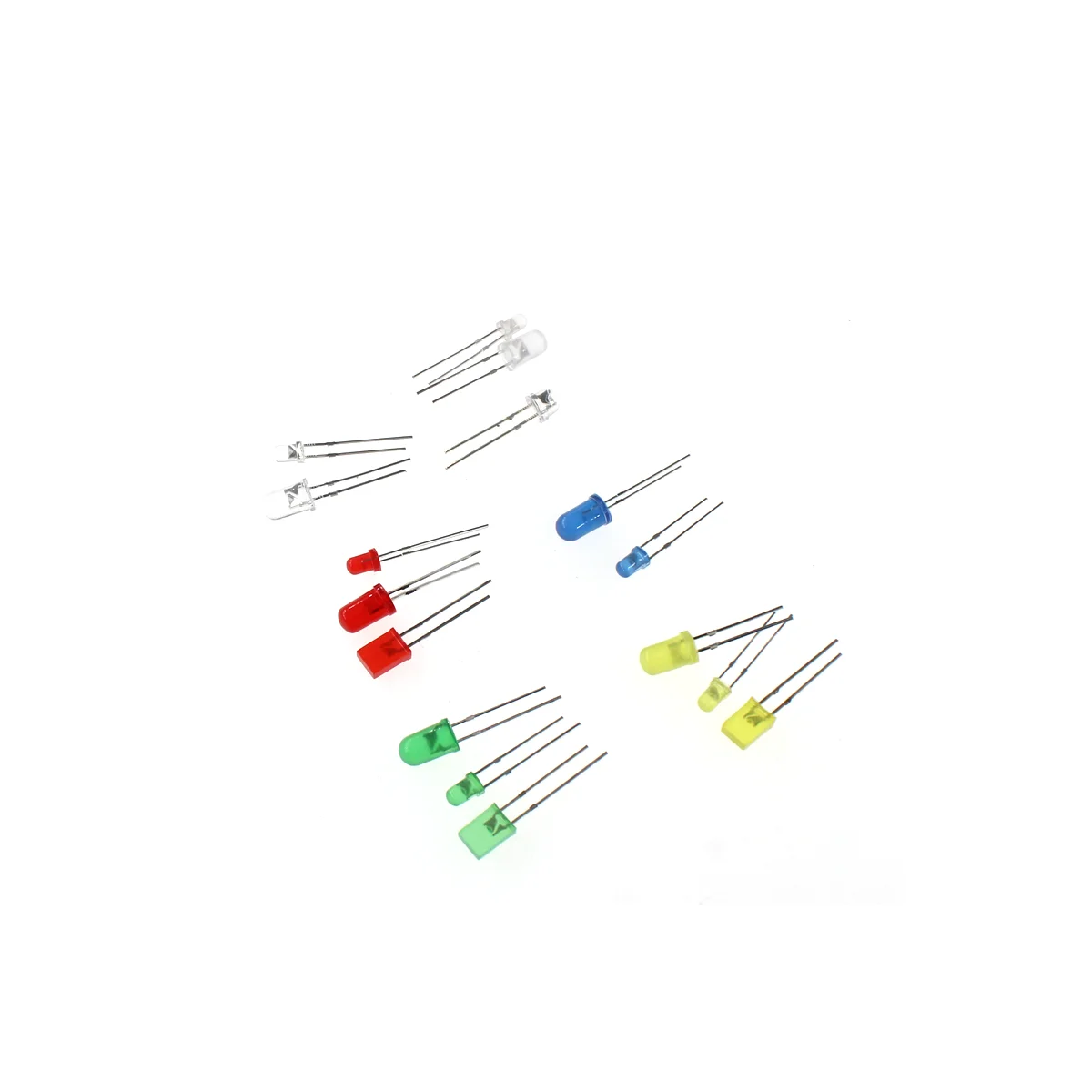 100PCS 3MM 5MM LED 2X5X7 Light-emitting diode LED Green blue yellow white red