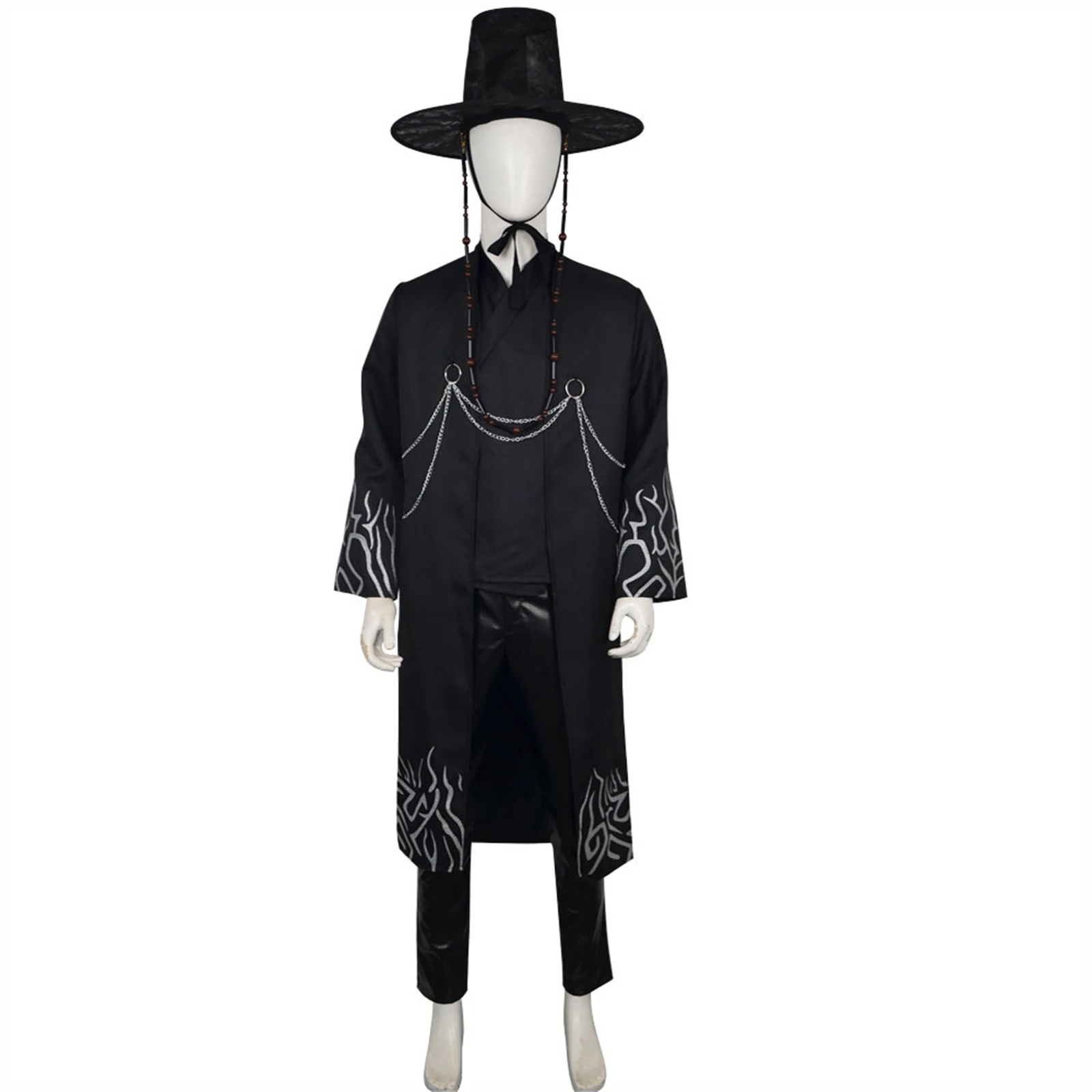

Saja Boys Qin Yu Cosplay Costume Black Uniform Hat Accessories Set Stage Performance Outfit Halloween Party