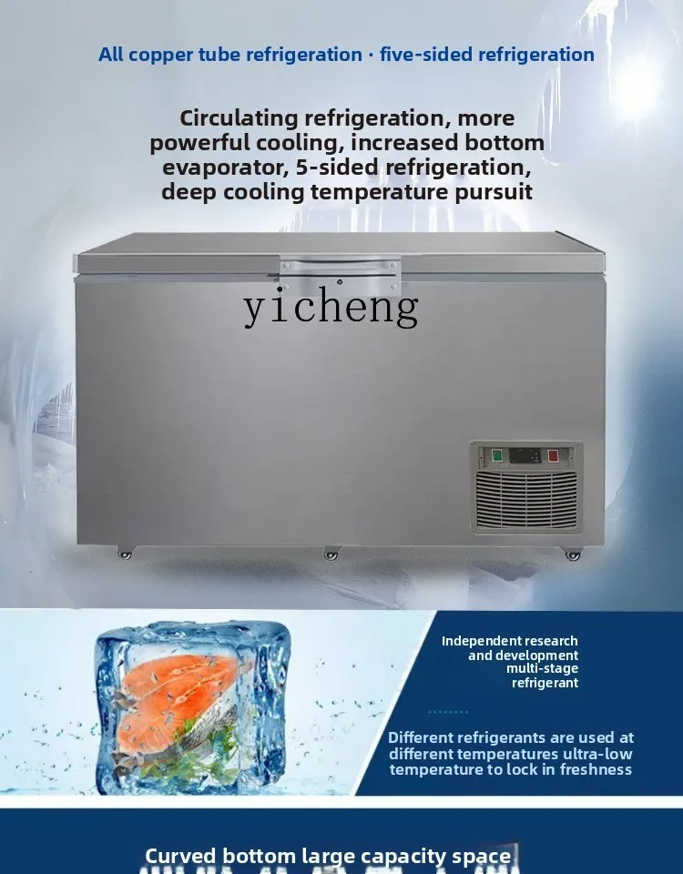 

Ultra-Low Temperature Refrigerator -80°C 60°C Fishing Boat Stainless Steel Tuna Seafood Copper Tube Freezer