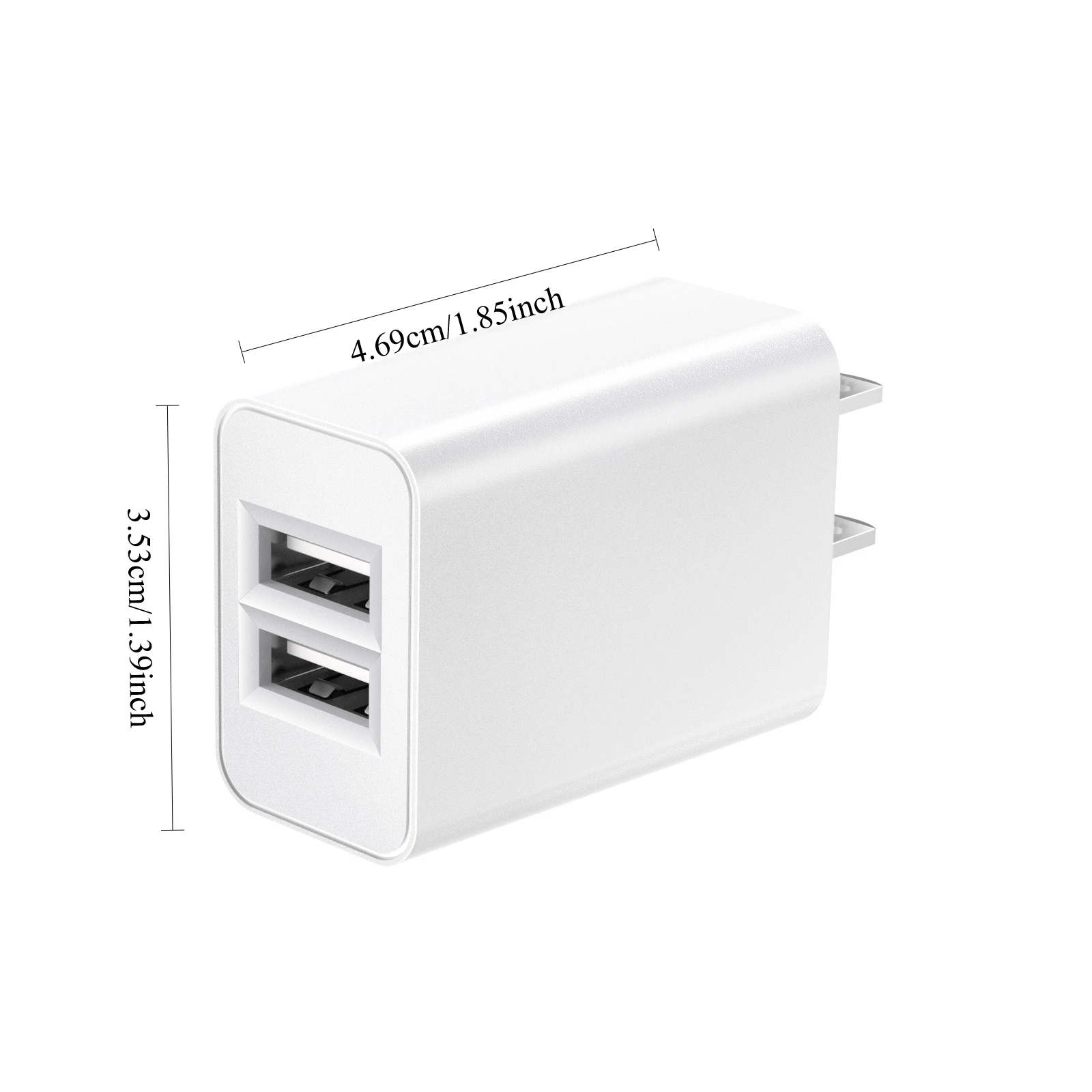 American standard 5V2A 10W dual-port USB-A USB phone charging head