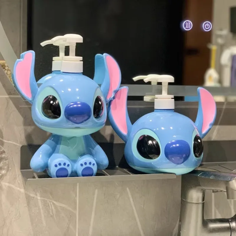 Botella exprimible bonita de punto para champú, jabón, loción, dispensador de bomba recargable de viaje, decoración de baño Kawaii, Idea de regalo