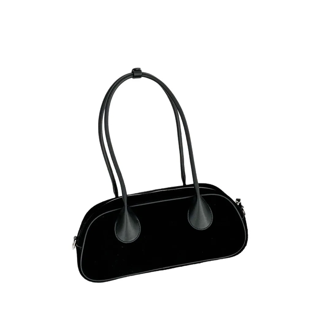 2026 جديد شخصية المتخصصة بوسطن البولينج حقيبة مكافحة المخملية الكتف رسول المرأة حقيبة يد عادية #4