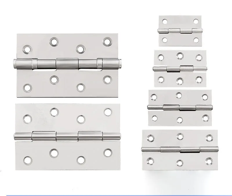 Stainless Steel Butt Hinges for Cabinet Doors Small Furniture Windows and Shutters 1.5 2 2.5 3 4 Inch