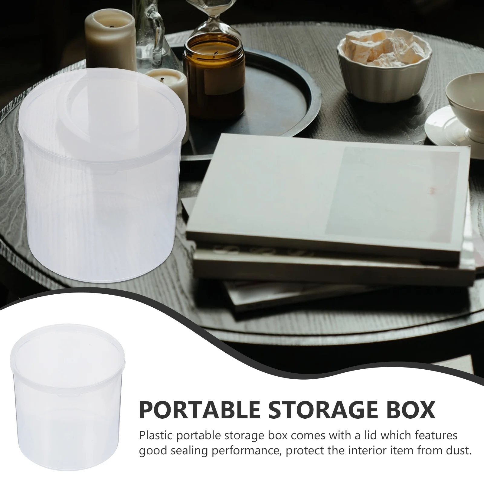 

12pcs Clear Plastic Box Portable Storage For Cotton Swabs Toothpicks Jewelry Travel Organizer Household Dustproof Container