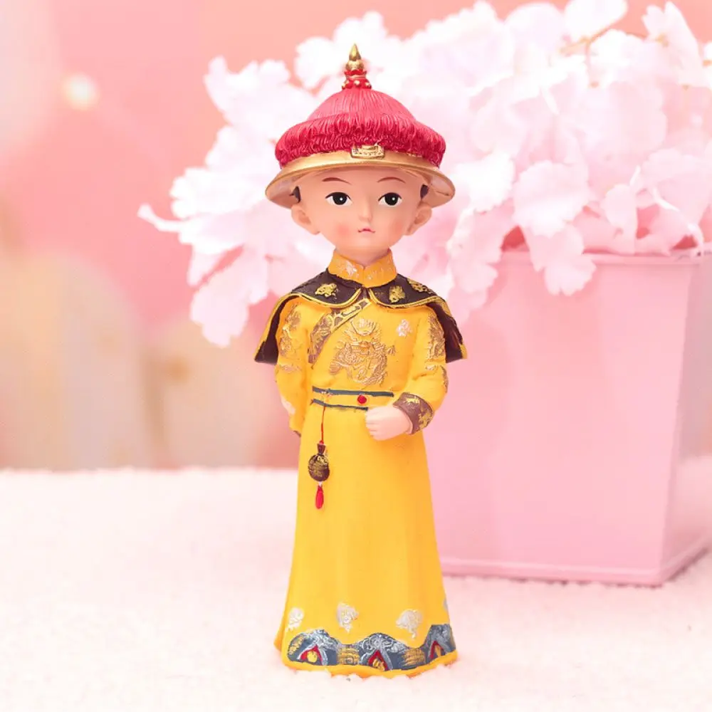 Decorative Resin Statue Traditional Girl Figurine Aesthetic Desktop Ornament Oriental Craft For Home Office Decor