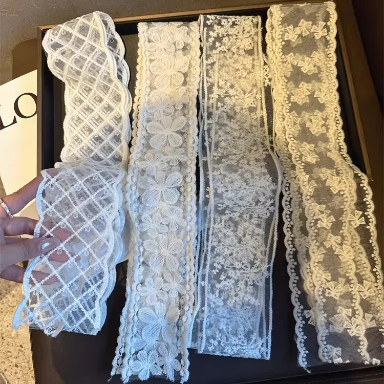 Lace Belt Scarf Korean Style Women Jeans Waist Ribbon Bow Premium Polyester Soft Comfortable Daily Wear Chic Elegant
