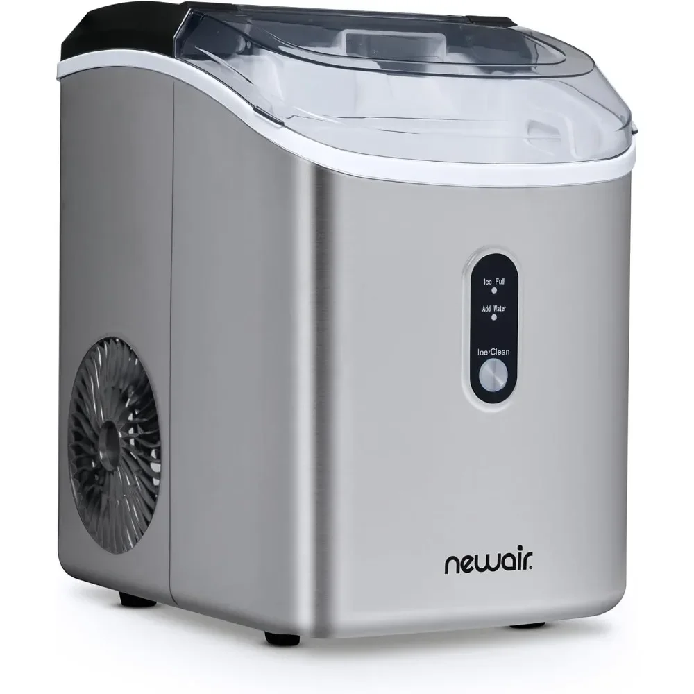 

Nugget Countertop Ice Maker Machine | 26 lbs. | Sonic Ice Maker in Stainless Steel, Self-Cleaning Function