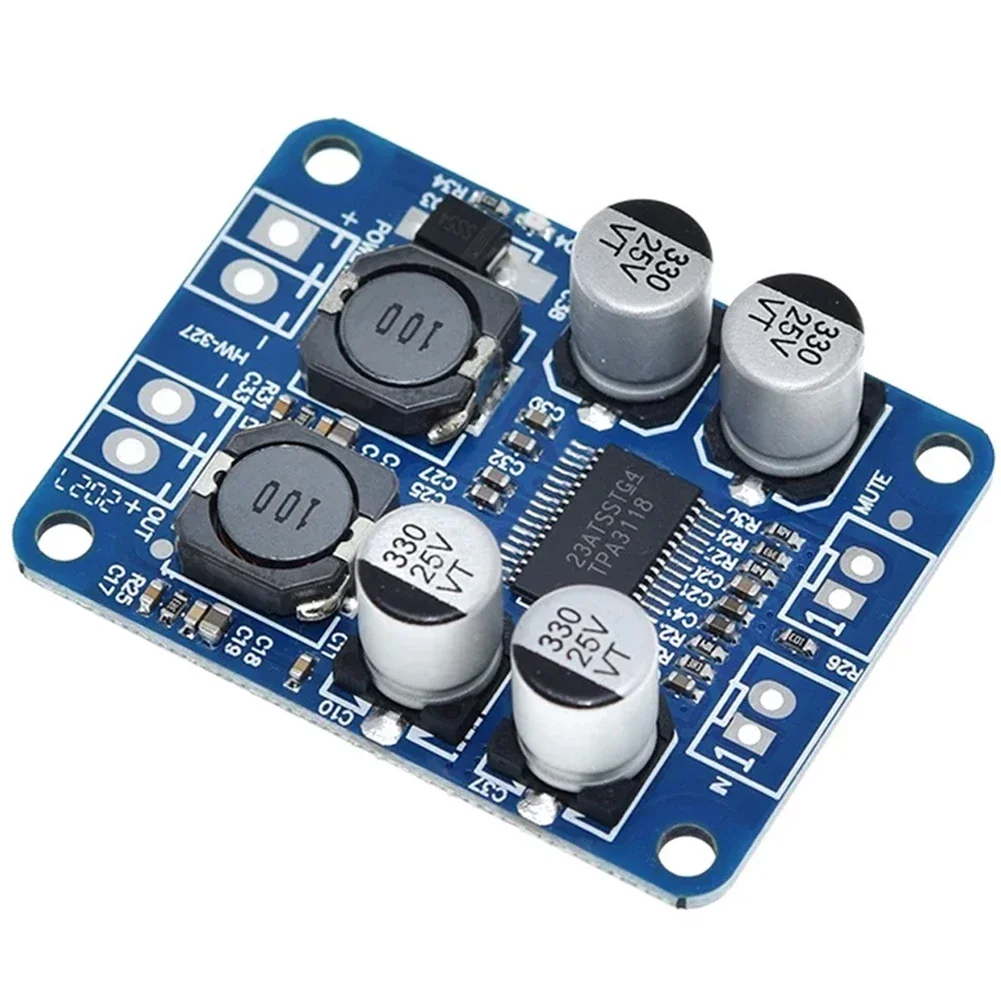 Universal XH-M313 TPA3118 PBTL Car Mono Digital Audio Power Amplifier Board Amp Module DC8-24V 60W Blue Car Accessories