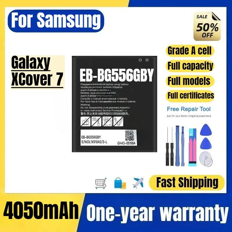 

EB-BG556GBY for Samsung Galaxy XCover 7 Phone Battery High Quality High Capacity Replacement Bateria Grade A Cell with Tools