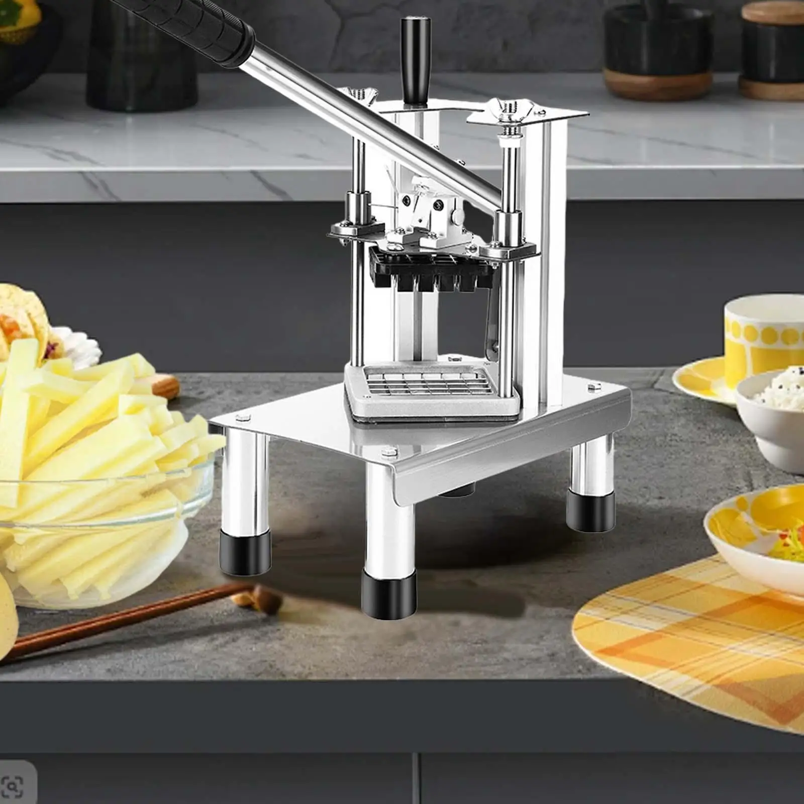 Commercial Vegetable Fruit Chopper Tomato Food Slicer Vegetable Slicing Tool for Onion Potato Slicing Fruit Lemon Peppers