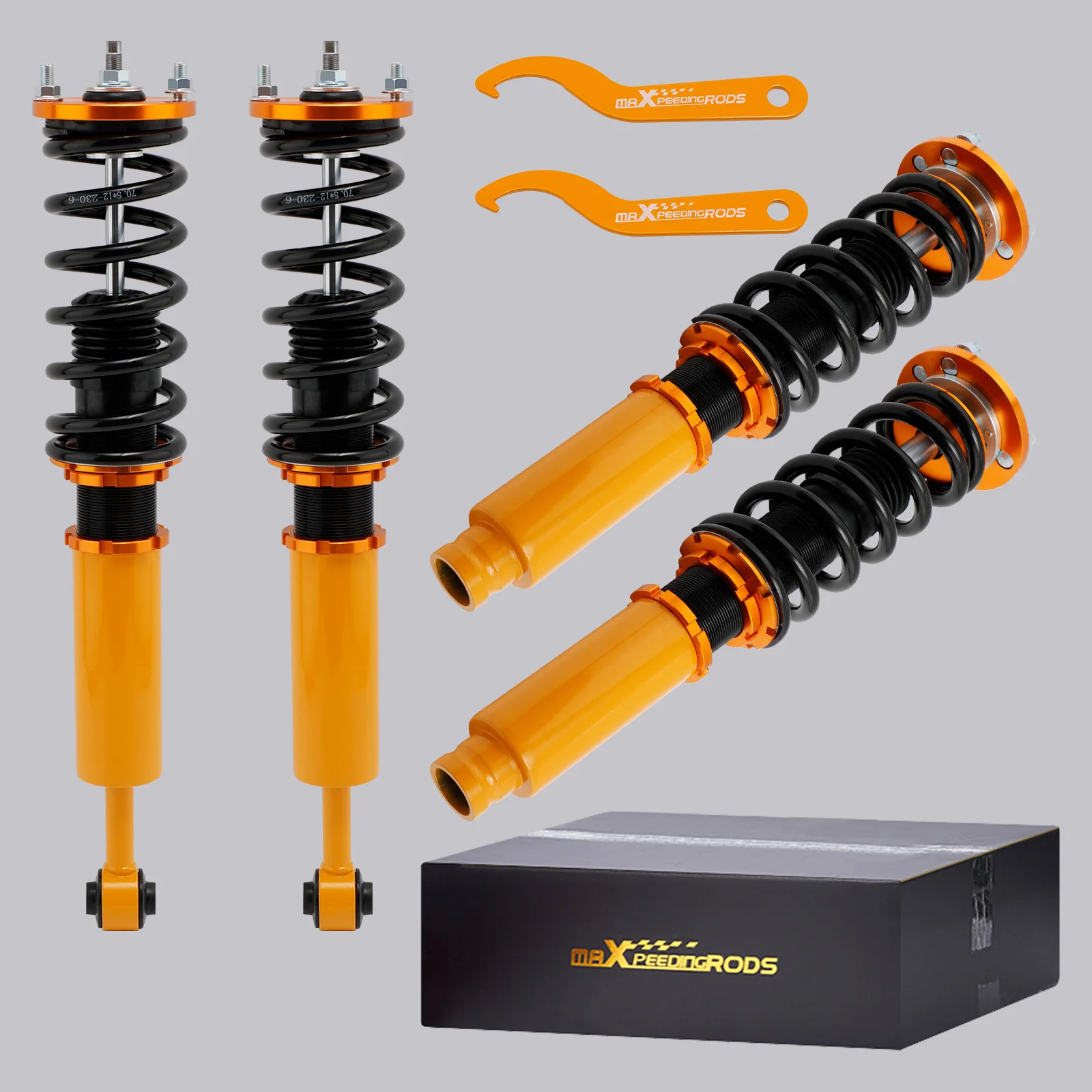 Maxpeedingrods Coilover for Honda Accord 2003-2007 Coilovers Coil Suspension Spring Struts Complete Coilover Suspension Kit