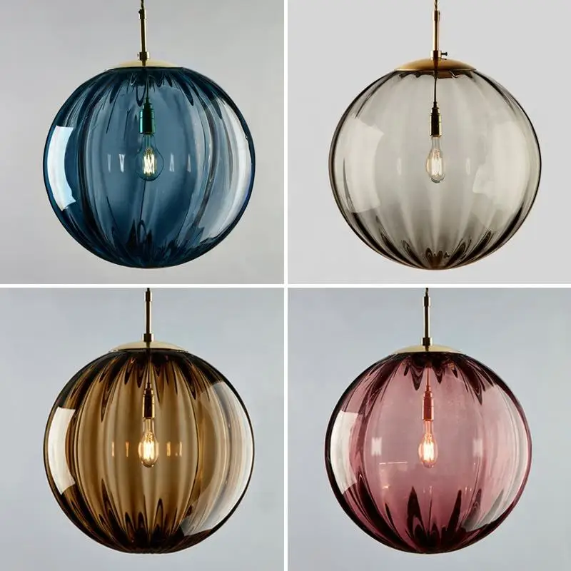 Luxury Led Linear Panel Pendant Light Dining Room Crystal Ball Chandelier Pendant Light Nordic Staircase Pendant Light