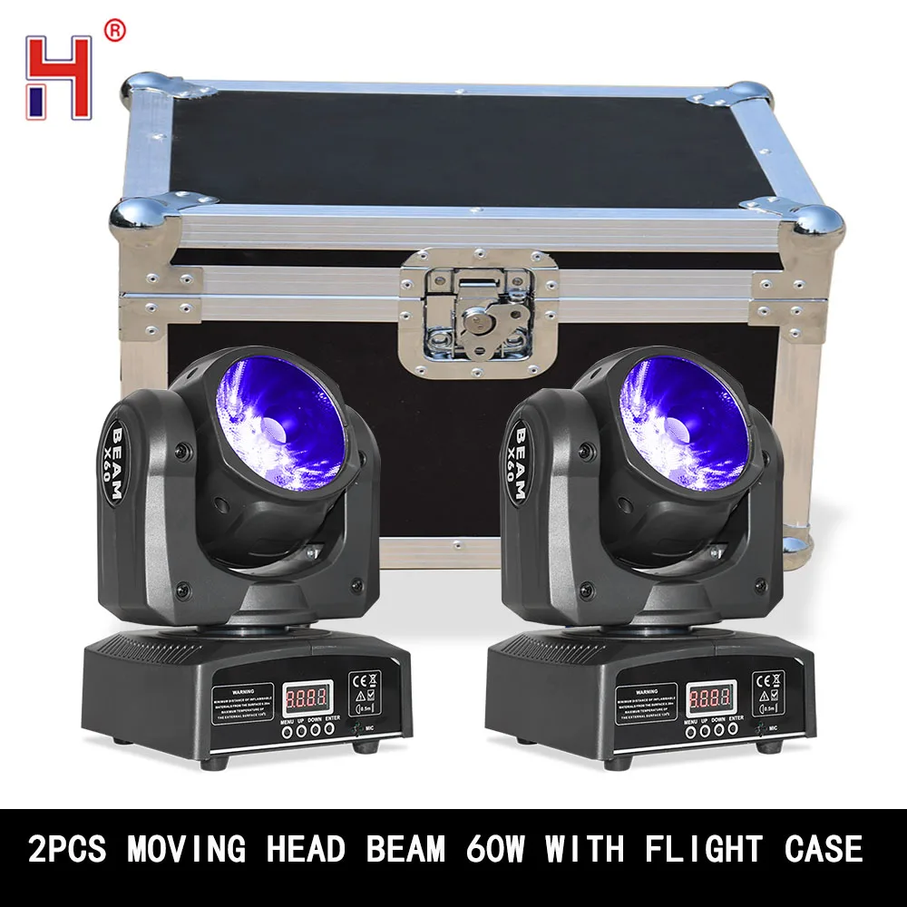 HongYi Moving Head Beam Lights Lyre RGBW Projector High Brightness LED 60W Spot DMX Light For Party Club DJ Dance Christmas