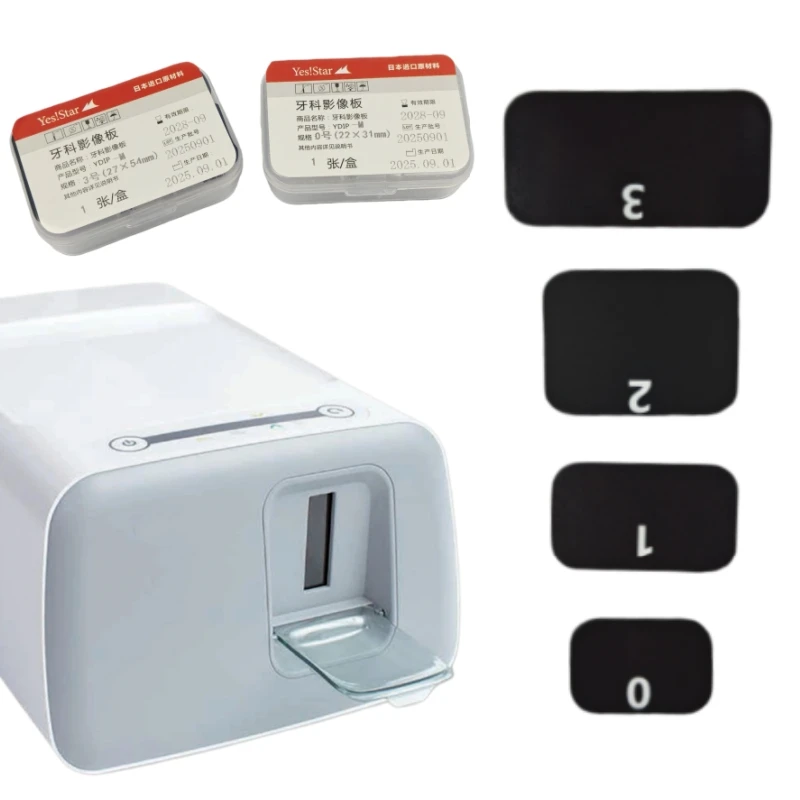 Placa de Imagen de Fósforo Dental, Placa de Rayos X Tamaño 2 para Sistema de Imagen Digital Dental Carestream FUSSEN KAVO, Materiales Dentales