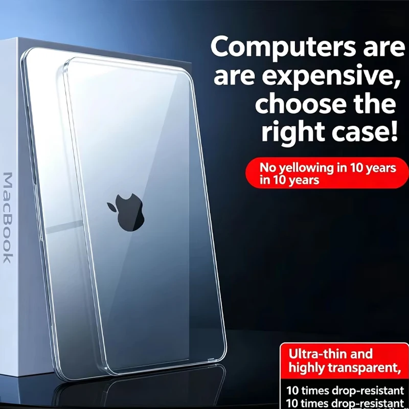 

High Transparent Case for Macbook Air 13 M5 M1 Pro 14 M4 13M3 15 16 M2 Mac Hard Shell Accessory Cover A1278A1369 A1466 A3429 Neo