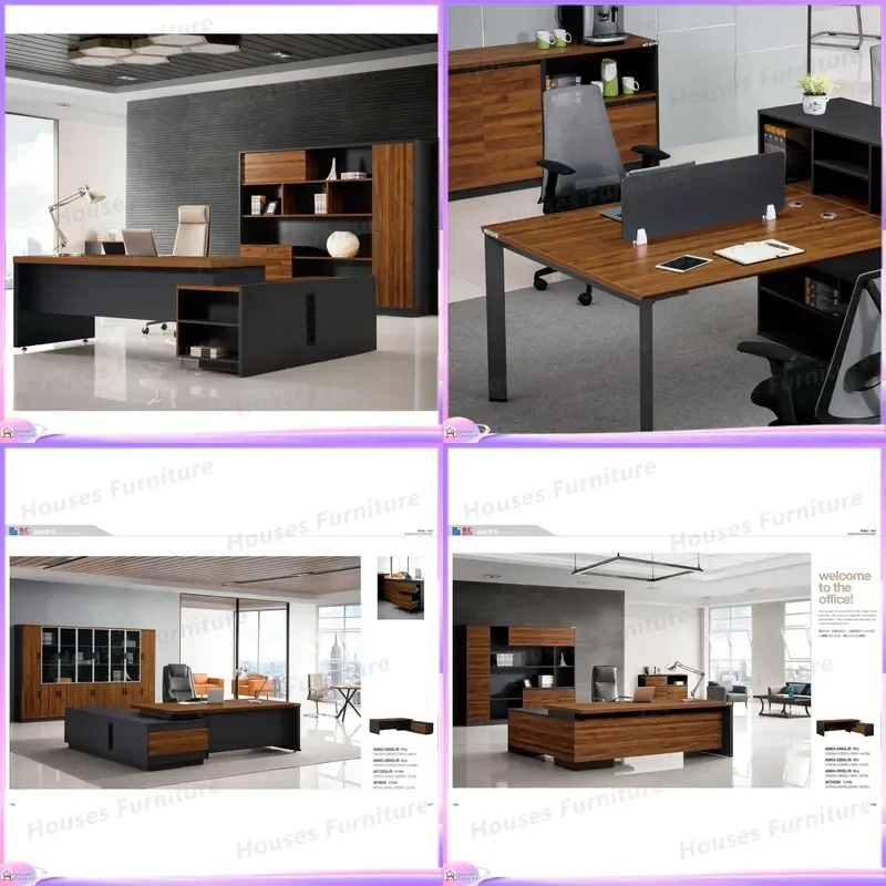 Modern Executive Office Desk High Quality Manager Table Wooden Computer Workstation for Home Office Furniture Boss Desk Large