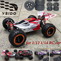4PCS YSIDO Skidproof Rubber Wheel Tyre Wear-resistant Off-road Vehicle Tires Soft for Smax 1625 1635 Wltoys 144001 124018 HBX 16