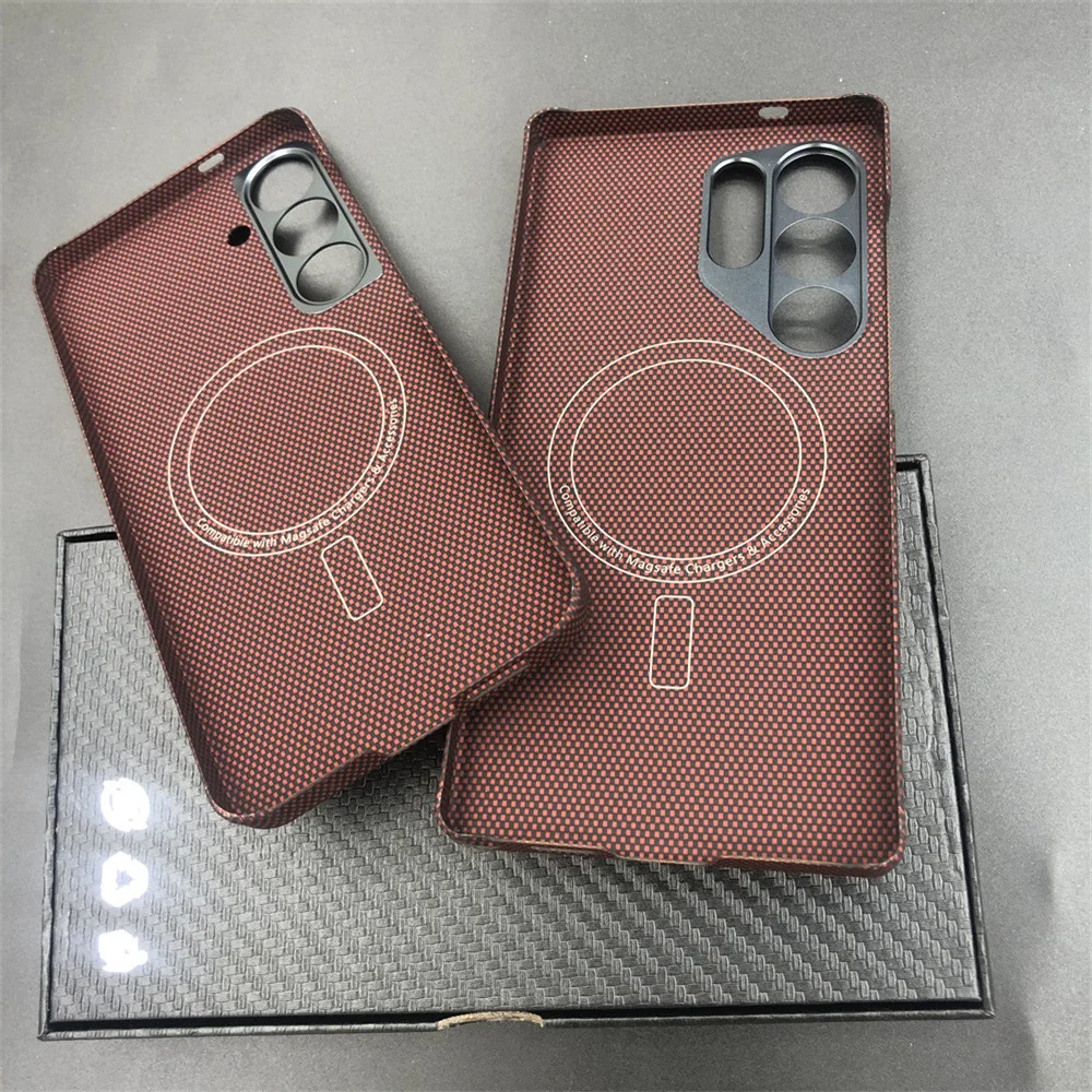 Carbon Fabric Fiber Aramid For Magsafe Case For Samsung Galaxy S25ultra Magnetic  Shell For  Galaxy S25/S25plus Case