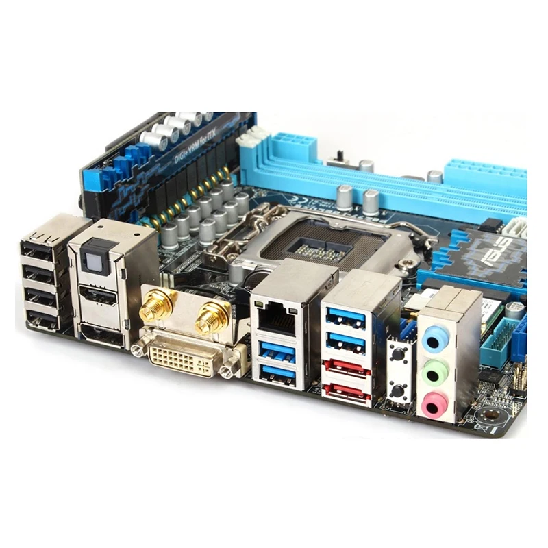 Usado para la placa base Intel Z77 P8Z77-I DELUXE Z77i original LGA 1155 DDR3 32GB USB2.0 USB3.0 SATA3 placa base de escritorio