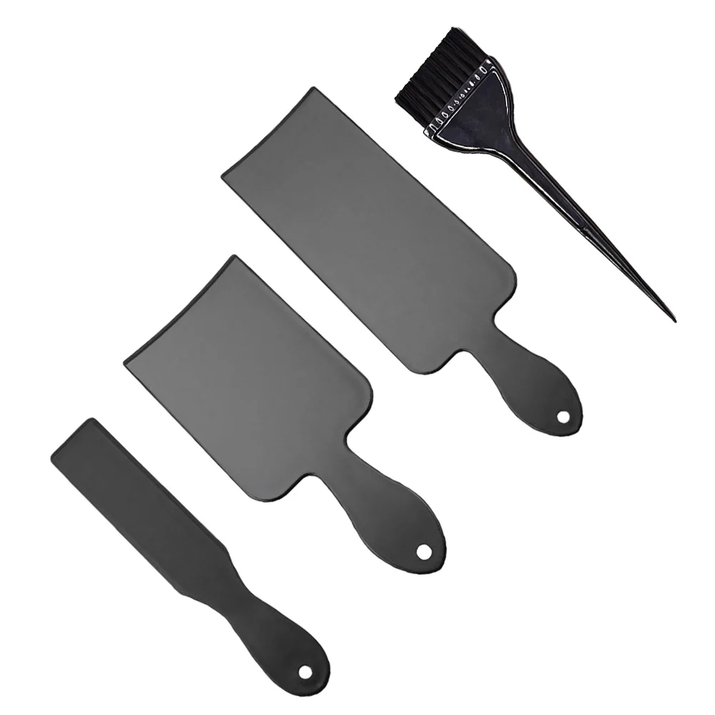 1Set Plastic Hair Dye Plate Easy Use Coloring Kit for Salon Home DIY Tinting Tool Black Hair Dye Kit - Image 2