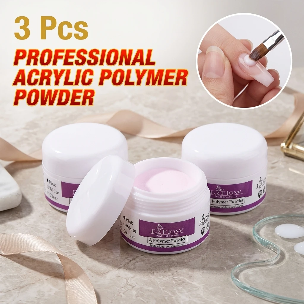 1/3Pcs 15g Acrylic Powder Nail Art Tools Crystal Powder Polymer Extend Nail Glue Phototherapy Acrilic Nail Tool Builder Polymer