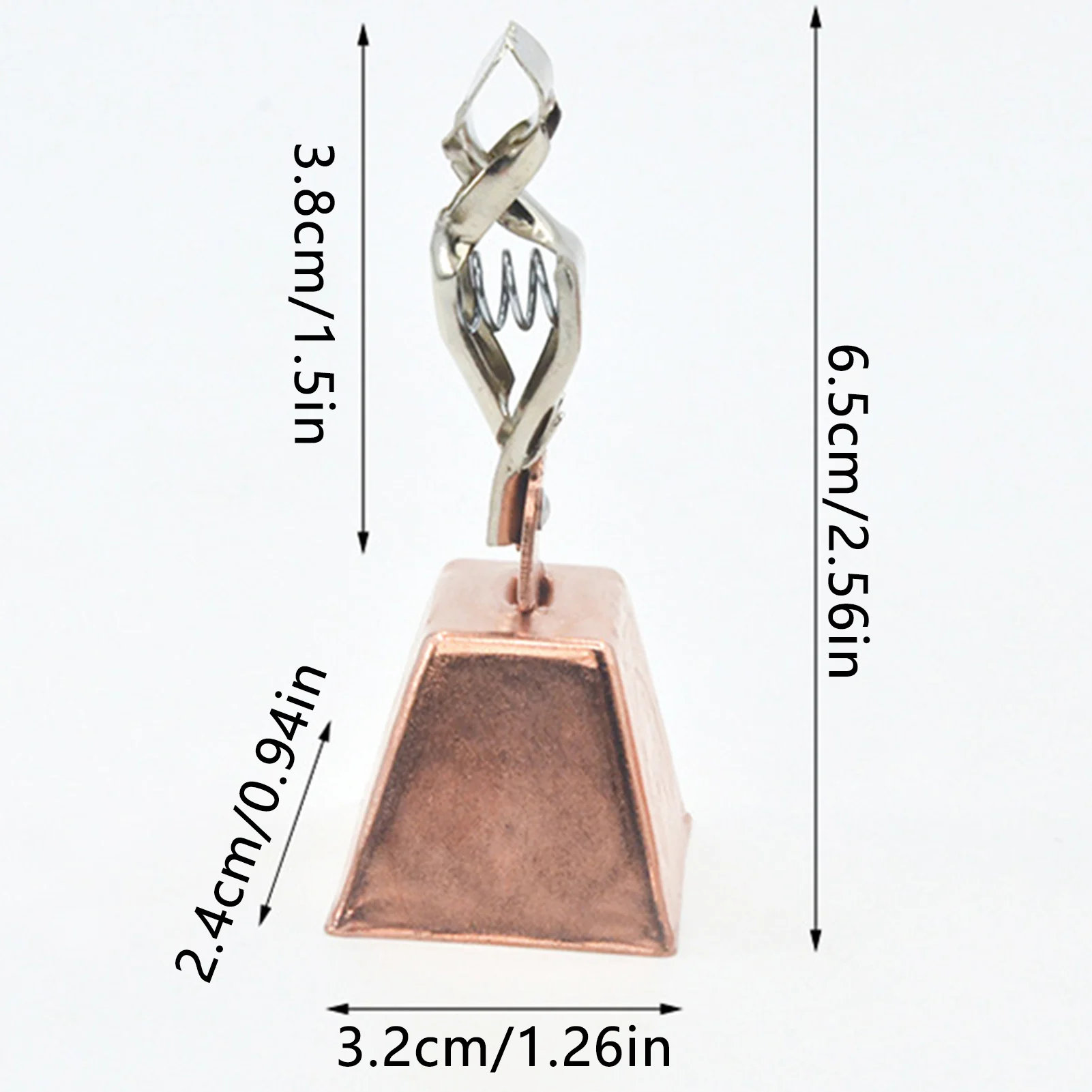 Fishing Bell Alarm Stainless Steel Bite Alert with Copper Finish for Casting Rod Loud Sound Fishing Accessories view 6