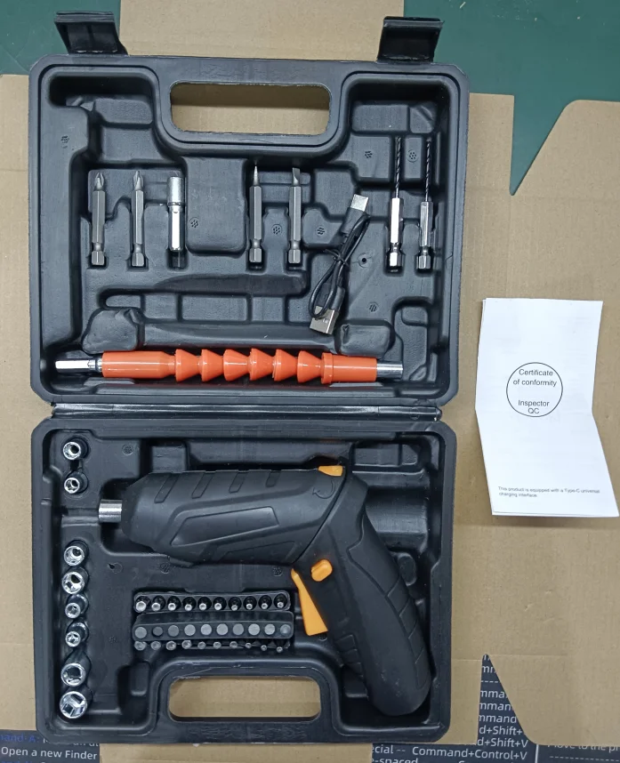 

3.6V Electric Screwdriver Rechargeable Cordless Electric Drill Power Tool Set 800mAh Lithium Battery Screwdriver For DIY Repairs