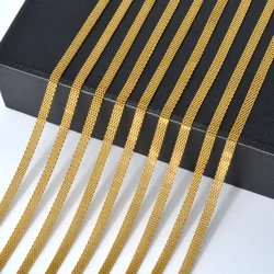 ZEADear Jewelry Snake Link Chain Stainless Steel Herringbone Choker Necklace For Women Men Unisex Jewellery Waterproof