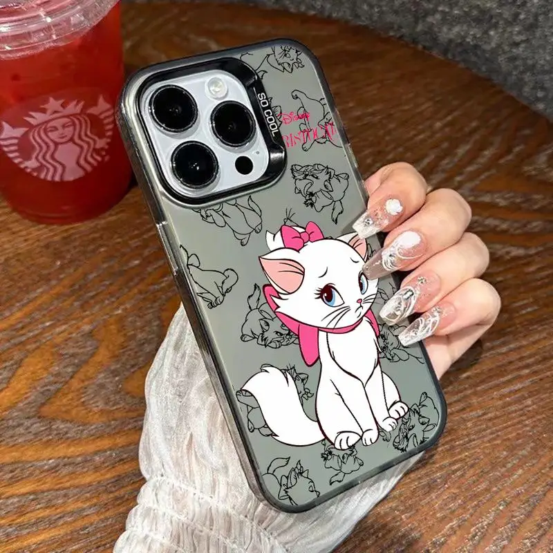 Disney Mary Cat For iPhone 15 Pro Max 14 13 12 11 XS 14 Pro Max X XR Plus Shockproof Mobile Phone Case soft funda case