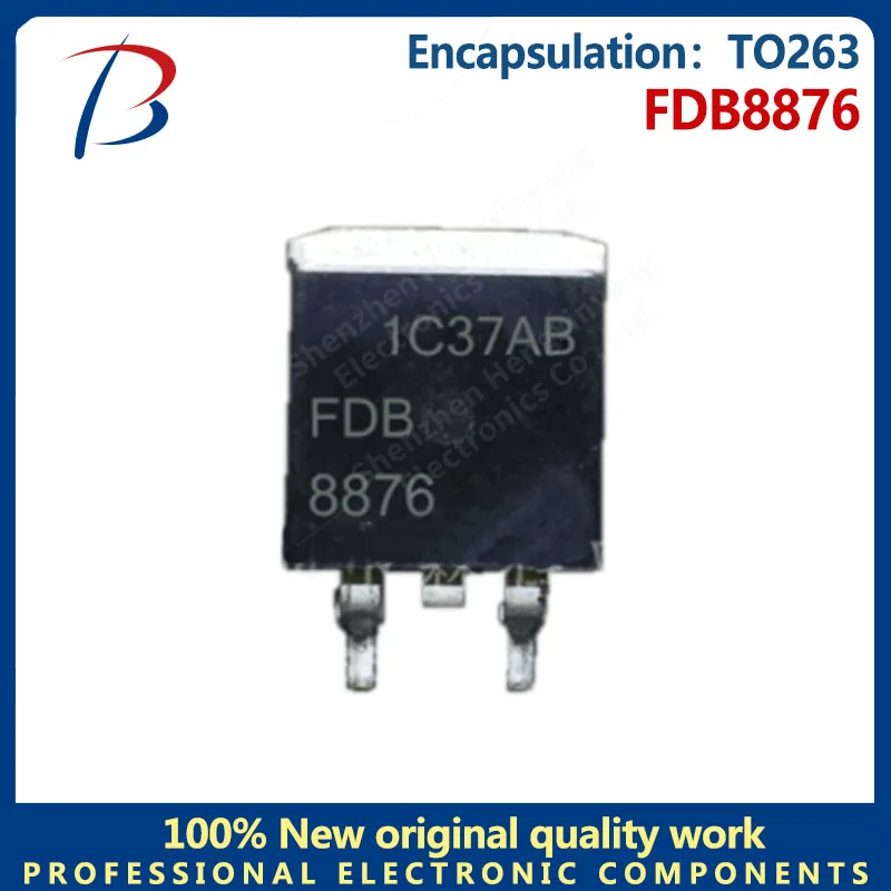 Pacote do canal do remendo FDB8876 71A 30V N, TO263 MOS FET, 10 PCes