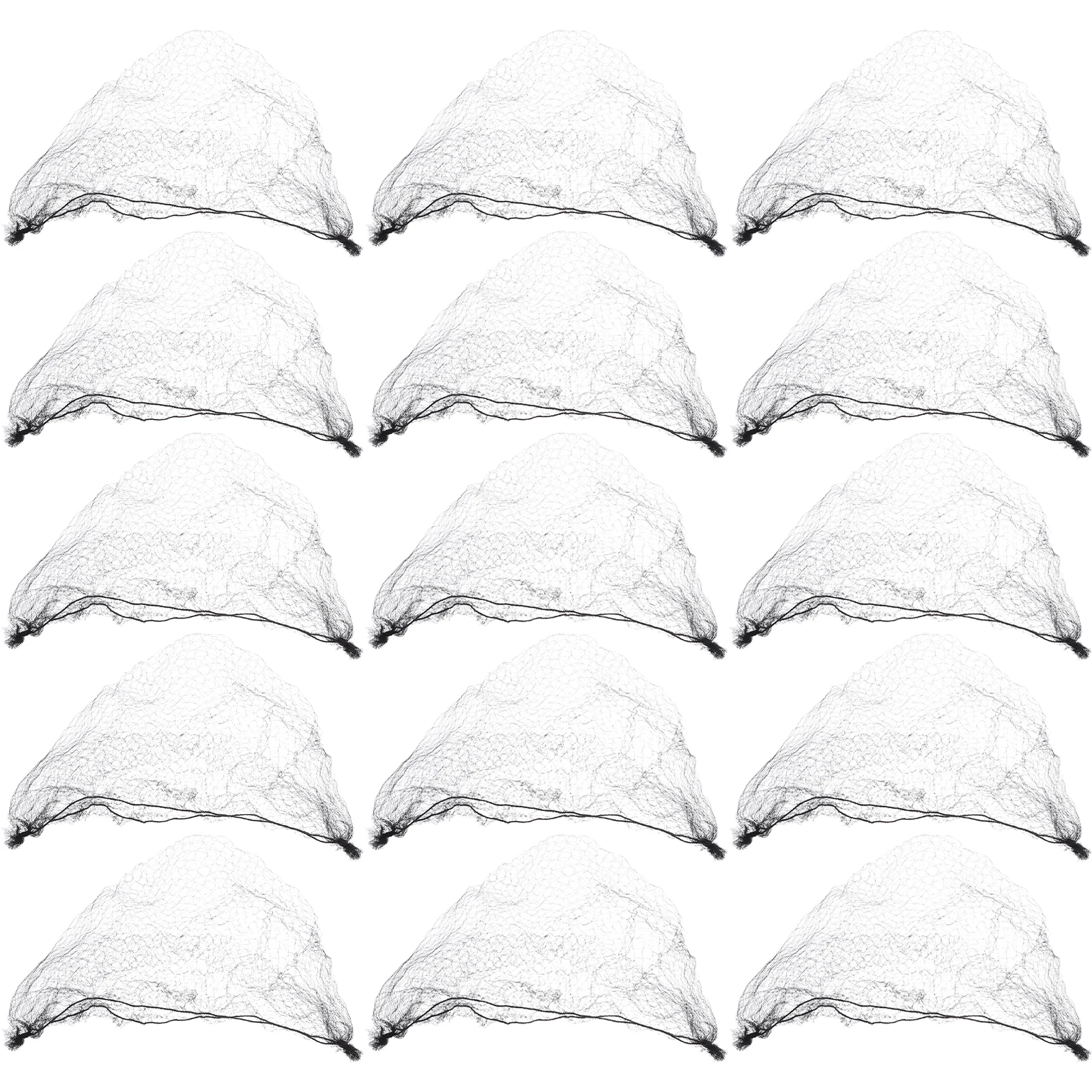 

100pcs Invisible Hair Nets Black Elastic Mesh Bun Covers For Women Men Reusable Secure Fit Breathable Fine Nylon Hairnet Dance