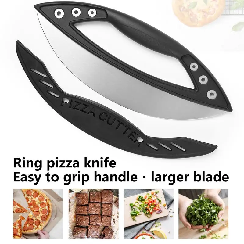 Stainless Steel Pizza Cutter Wheel With Cover Food Chopper Cheese Cake Cutter Ring For Precise Pizza Slicing Baking Tools