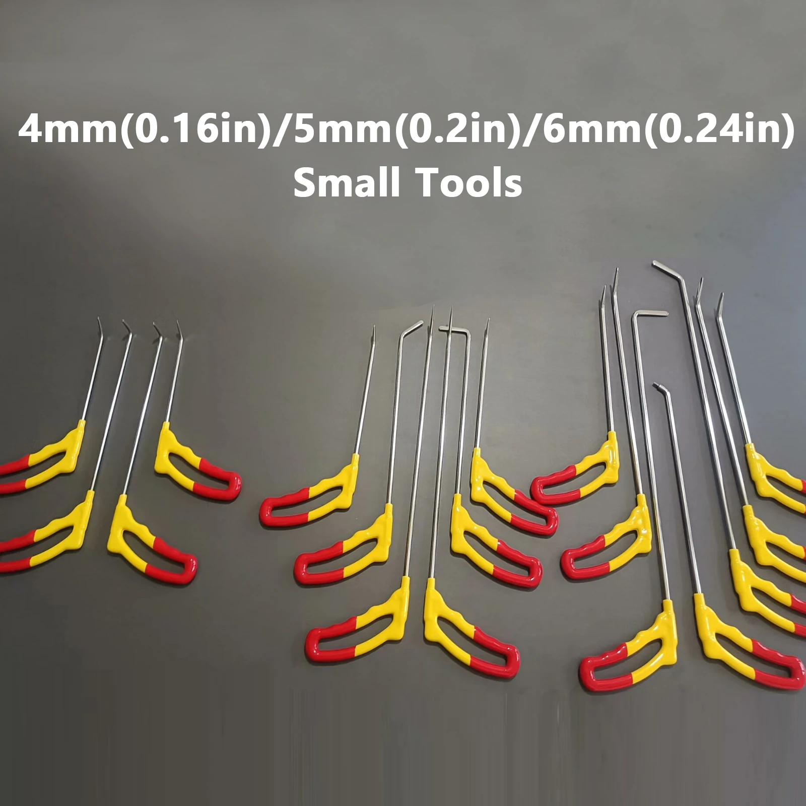 45 Pcs Car PDR Dent Repair Hooks, Paintless Dent Removal Push Rods, Manual Tools Kit