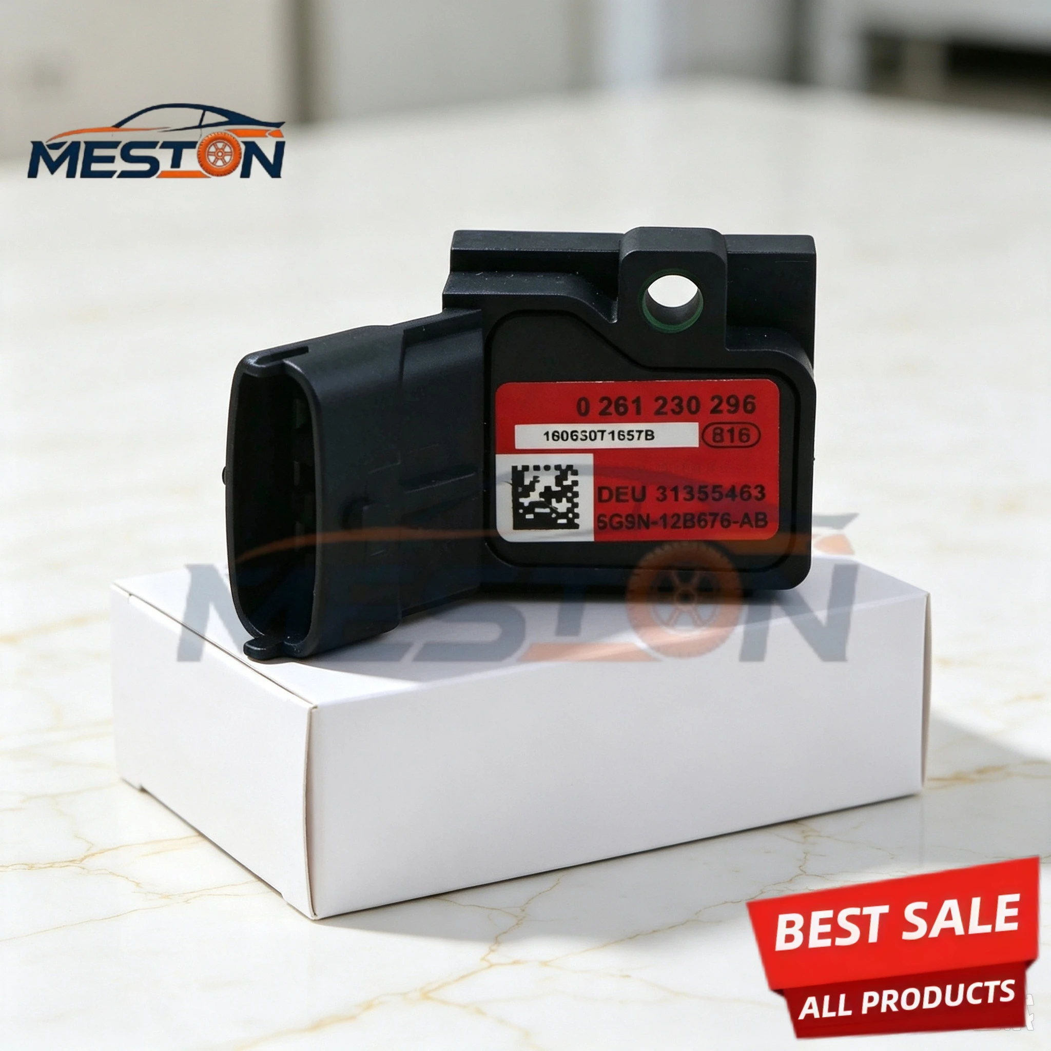 OEM 31355463 Turbocharger Boost Pressure Sensor for Volvo C30/S40/S60 T5 2005-2009 V70 R 2004-2007 XC60 T6 2010-2013