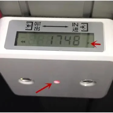 HPC005 2 Sensors People Traffic Counting System Infrared Wireless Counter For Supermarket Self Checkout Counter