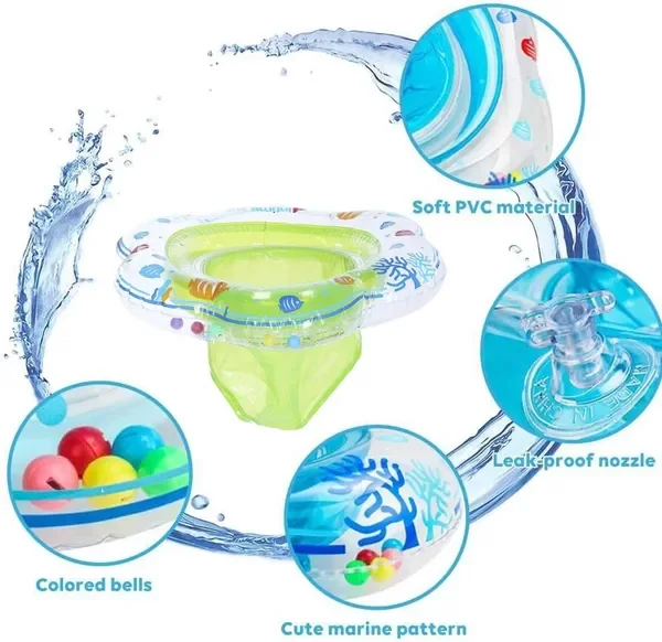 Baby Swimming Float Ring,Baby Inflatable Pool Floatie Baby Water Float Infant Swim Pool Rings for Toddler Kid Age 6-48 Months