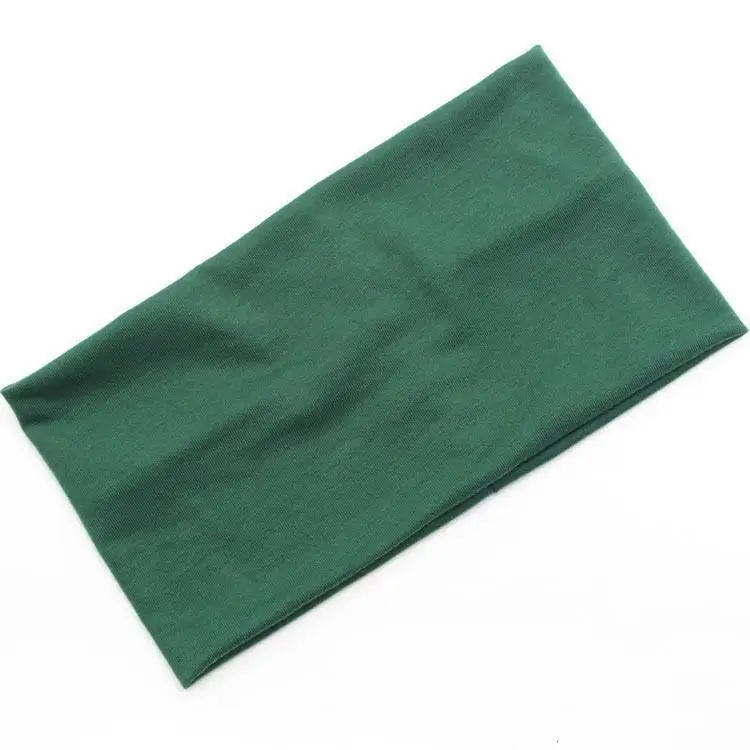 Unisex einfarbiges, verbreitertes, elastisches Yoga-Übungs-Stirnband, Laufen, Radfahren, Outdoor-Sport, Schweißband – Detail 13