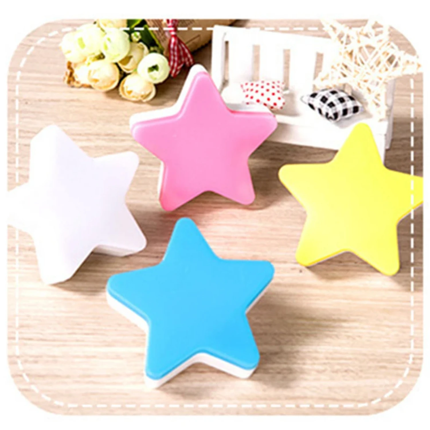 Cozy, charming, and stylish Mini LED Stars Night Light for a perfect bedroom decor ambiance. Smart light control induction and e