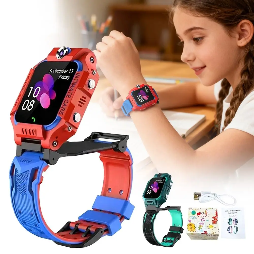 

Safe SIM Card Watches Dual Camera Footprint Tracking Smart Watch IP67 Waterproof 360°Flip Alarm Waterproof Smartwatch Children
