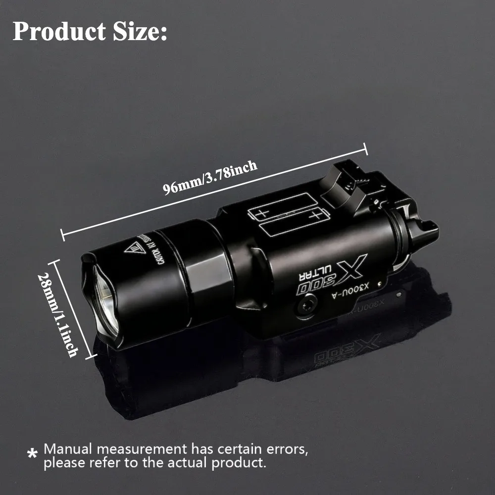 X300U 1000 Lumen Taktische LED-Taschenlampe Gewehr-Pistolen-Licht Scout Jagd-Waffenlicht Outdoor-Licht Passend für 20MM Schiene – Detail 3