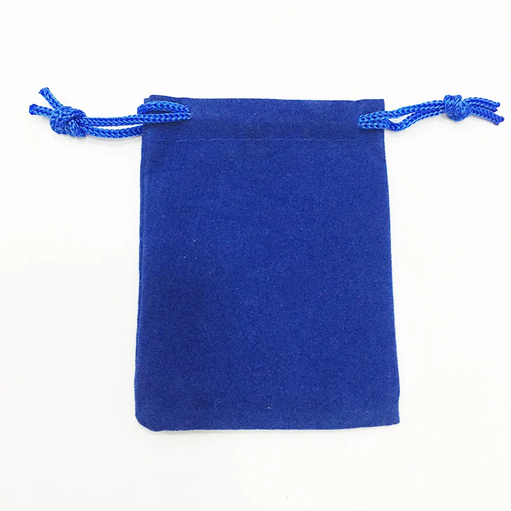 100 pz/lotto sacchetto di velluto sacchetti regalo blu scuro per confezionare coulisse in cotone 10*12cm 7*9cm 5*7cm cinturino per gioielli