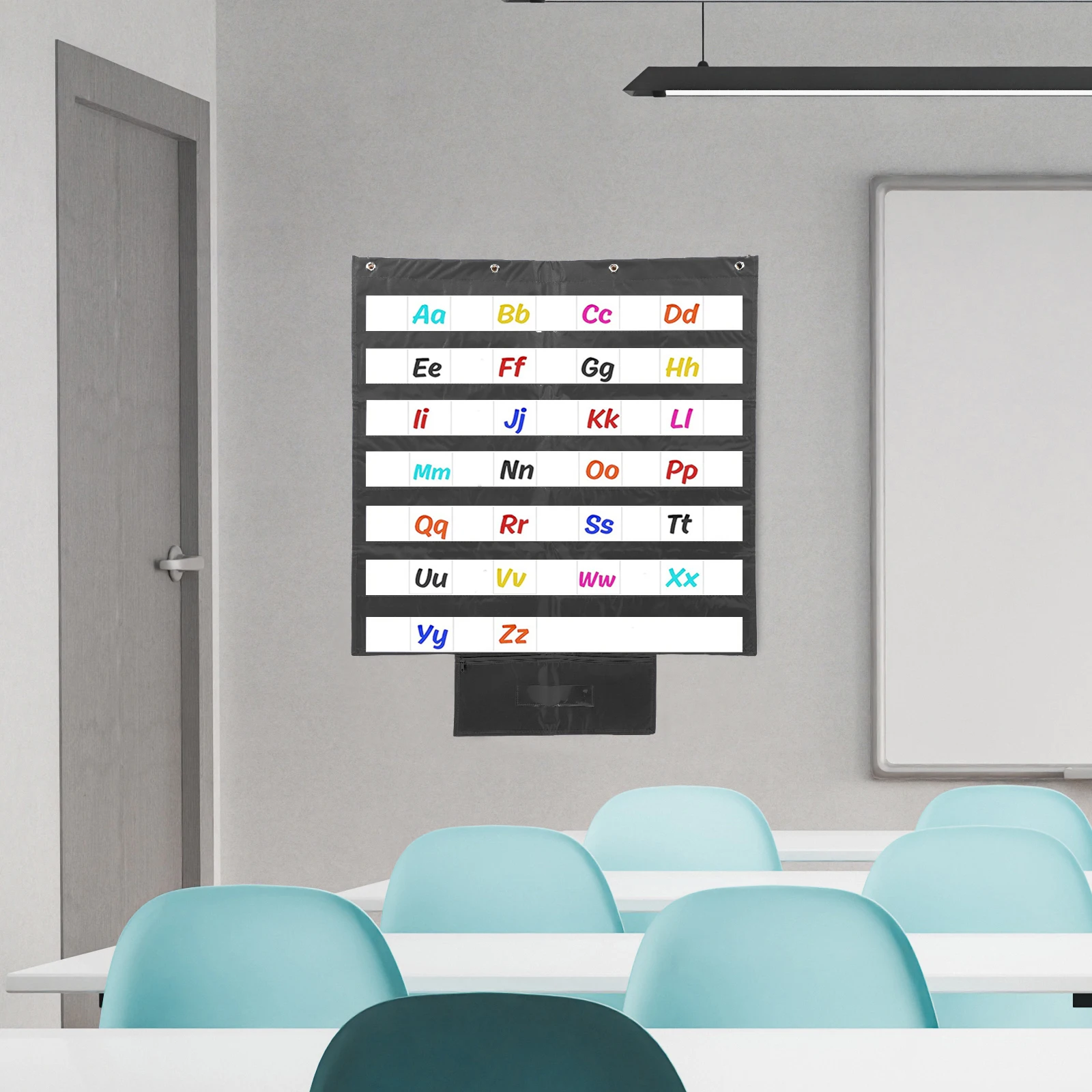 

Hanging Pocket Chart For Classroom Standard Wall Pocket Chart Pvc Polyester Storage Organizer For Word Cards Sentence Strips