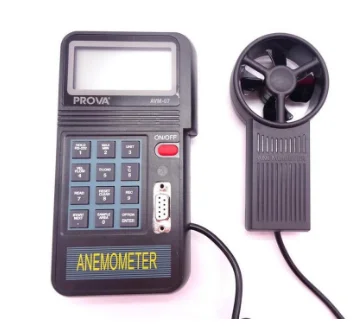 AVM-07 функция записи анемометр ветроизмеритель ветровой термометр AVM07 ЖК-дисплей с двойным дисплеем подключенный к передачу Фото №4