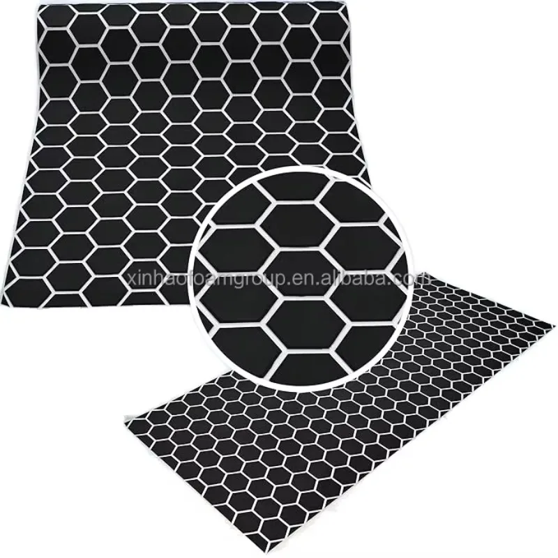 STLL Customized Anti-Slip Self Adhesive EVA Mat Hexagon Texture Flooring for Motorboat RV Yacht Marine Supplies