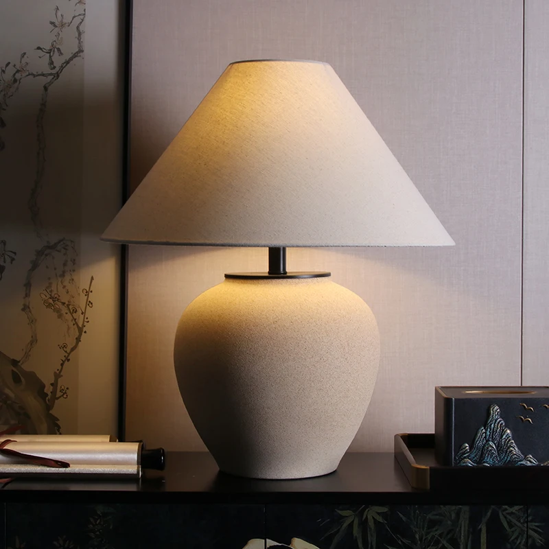 

Ceramic jar retro bedroom bedside living room light foreign trade homestay light