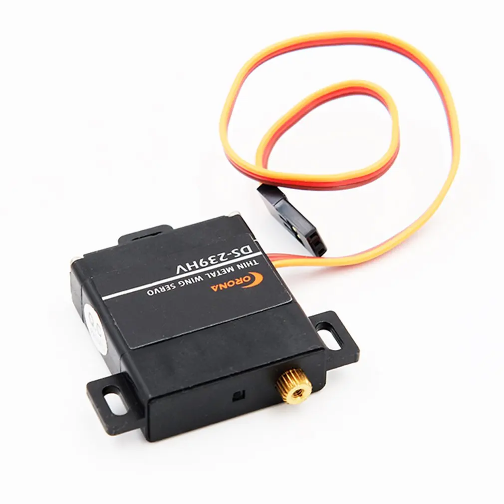 4 pçs corona ds239hv servo motor digital engrenagem de metal 6.0v/7.4v para para controle rc avião helicóptero planador asa fixa carro