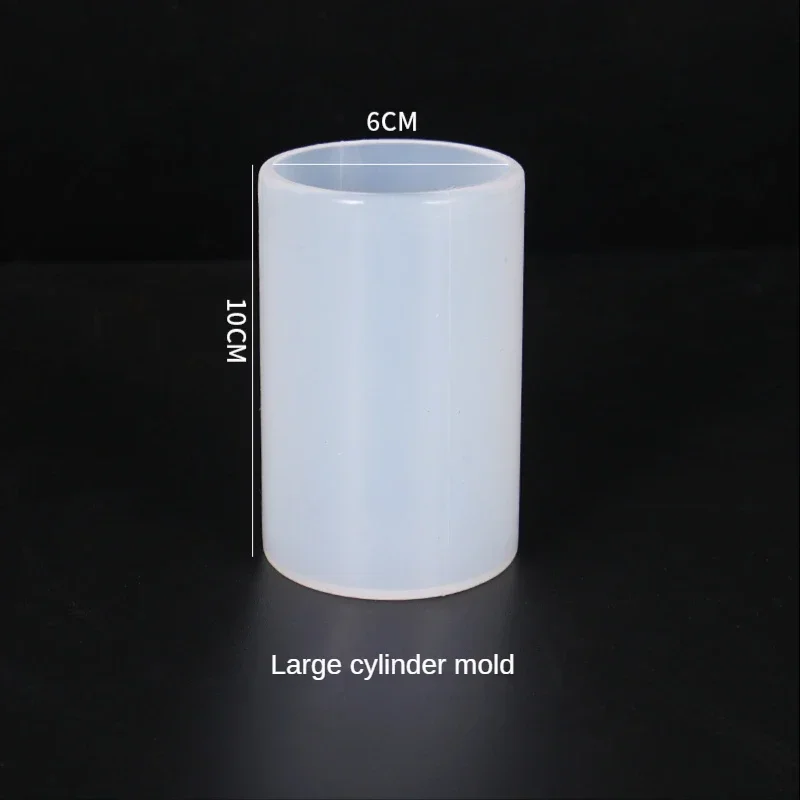 Cylinder White Transparent Silicone  Resin Candle Mould  Home Jewelry Making Succulents Clay Molds