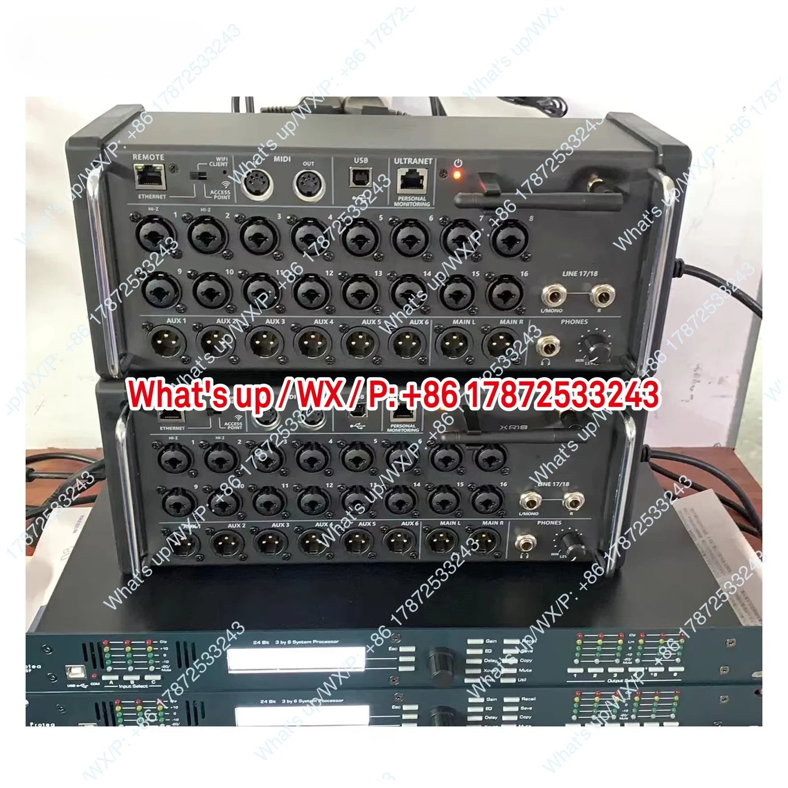 XR12/XR18， 18 channel digital mixer with fan Xair18 sound controller, integrated WiFi module/USB stereo recorder